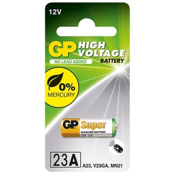 1x BATERIA GP SUPER 12V L1028 23A E A23 1028 MN21