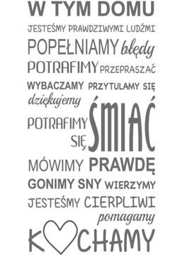 NAKLEJKI ŚCIENNE NAKLEJKA CYTATY NAPISY 100cm
