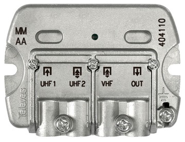 Сумматор/диплексер с телевиками VHF-UHF[dc]-UHF 4041