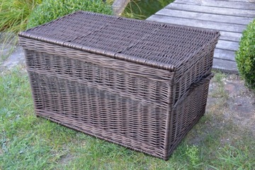 SKRZYNIA WIKLINOWA KOLOR BRĄZ OGRÓD ROZMIAR 50 CM