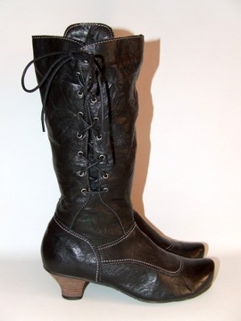 Buty ze skóry PIAZZA ITALIA r.39 dł.25 cm S.BDB
