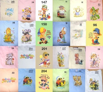 Body krótki RĘKAW Nadruk 100% bawełna POLSKIE 116