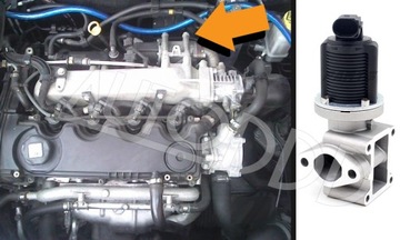 5 Заглушка EGR OPEL SAAB 1.9 CDTI TiD Z19DTH