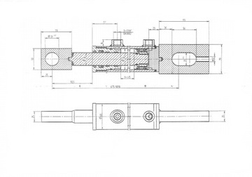 ПРИВОД ГИДРАВЛИЧЕСКИЙ ЦИЛИНДР ПОРШЕНЬ 50x30 Ход 415