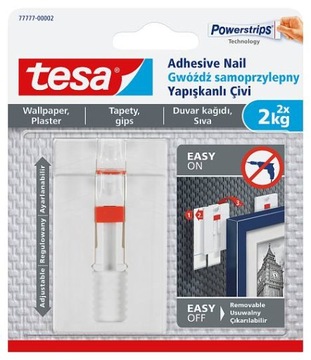 TESA 77777 GWÓŹDŹ SAMOPRZYLEPNY REGULOWANY 2kg x2