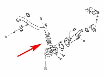 538 Заглушка EGR FORD Focus, Mondeo, Galaxy