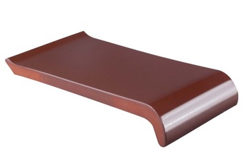 Parapety Ceramiczne Zewnętrzne CIEMNY BRĄZ 14cm