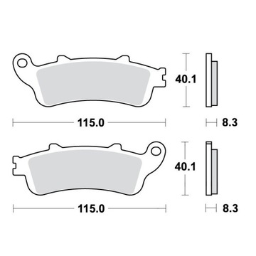 Тормозные колодки TRW LUCAS MCB704SV HONDA CB 1100