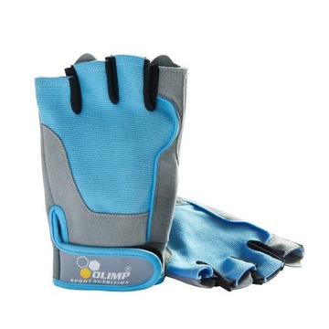 OLIMP RĘKAWICZKI TRENINGOWE FITNESS ONE BLUE r. XS