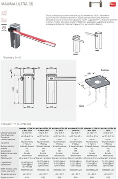 Барьер BFT MAXIMA ULTRA 36 макс. 6м рычаг НОВЫЙ