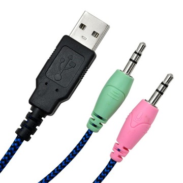 Игровые наушники USB + разъем 3,5 мм DT22066