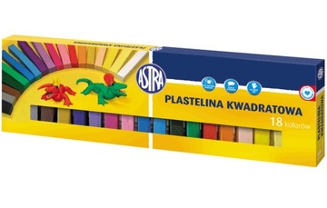 PLASTELINA KWADRATOWA 18 KOL. ASTRA