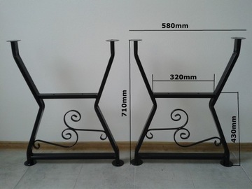 СТАЛЬНЫЕ НОЖКИ С ДЕКОРИРОВАНИЕМ ДЛЯ САДОВЫХ СТОЛОВ