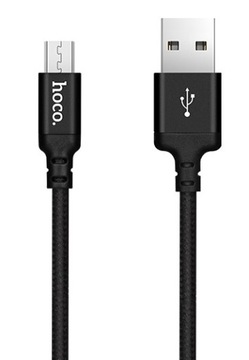 Mocny nylonowy kabel micro USB 2A 2m hoco x14