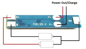 Модуль BMS 2s 3A Li-Ion 18650 7,4 В 8,4 В Зарядное устройство