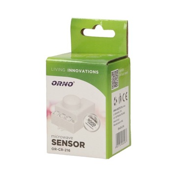 CZUJNIK RUCHU ZMIERZCHU MIKROFALOWY MINI DO LED ORNO OR-CR-216