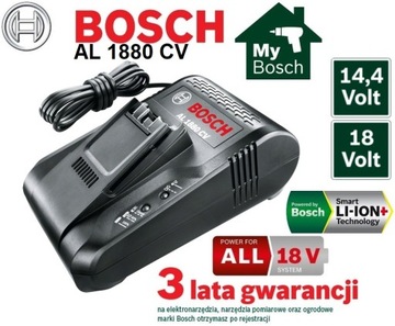 БЫСТРОЕ ЗАРЯДНОЕ УСТРОЙСТВО BOSCH AL 1880 CV 14,4–18,0 В