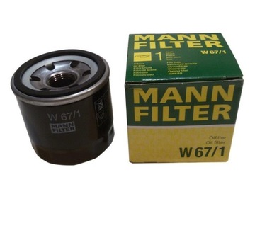 MANN FILTR OLEJU W67/1 MAZDA 323 626 3 KIA NISSAN