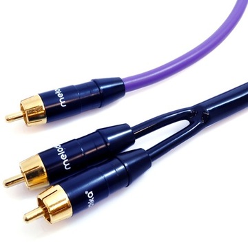 Melodika MDSWY20 Kabel do subwoofera typu Y (RCA-2xRCA) Purple - 2m