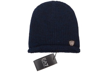 EMPORIO ARMANI EA7 damska markowa czapka BLUE S