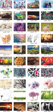 Коврик защитный с принтом для письменного стола макс. 70х50. выбор