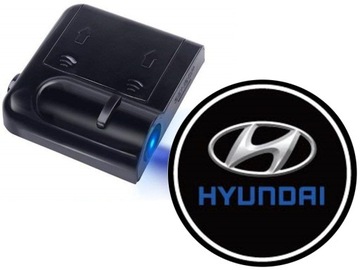 ŚWIATŁA LED POWITALNE LOGO HYUNDAI BEZPRZEWODOWE