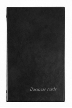 Wizytownik PVC BIURFOL 200 wizytówek ETUI CZARNY