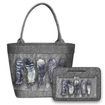 Torba filcowa BERTONI Polo + organizer zestaw Fly Away