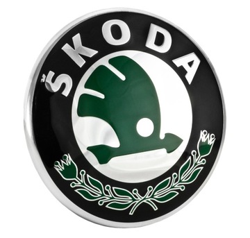 LOGO ZNACZEK ZNAK PRZÓD TYŁ 88mm SKODA OCTAVIA II