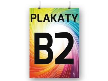 PLAKAT B2 - 50x70 cm 1 szt PLAKATY - MAT 140g