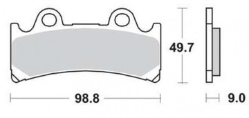 ТОРМОЗНЫЕ КОЛОДКИ TRW ПЕРЕДНИЕ YAMAHA TDM 900 02-