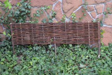 WICKER PALISADE Забор 30/120 с плетеной кромкой