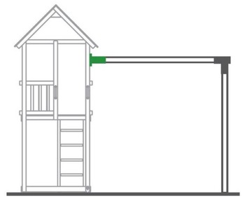 Настенный соединитель для круглого бруса диаметром 10 см.