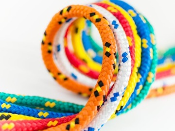 Полипропиленовый канат 10мм Плетеный парусный канат БЕЛЫЙ 10м