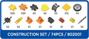 Блоки CLICS PL CLICFORMERS 802001 Конструкция 6в1