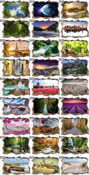 ФОТО ОБОИ 3D наклейка на стену с отверстием ВОЛНА ПЛЯЖ МОРСКОЙ ЗАКАТ