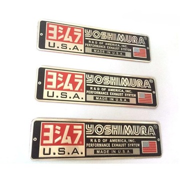 NAKLEJKA YOSHIMURA 3D ALUMINIUM WYDECH TŁUMIK