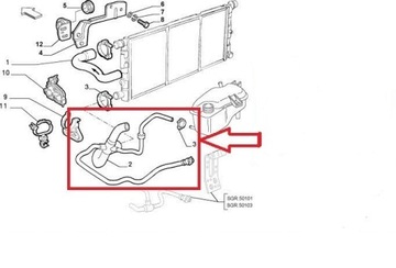 PŘÍVOD CHLADIČŮ FIAT SEICENTO 1.1 MPI 46743818