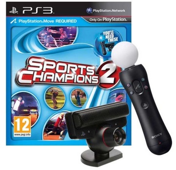 SPORTS CHAMPIONS 2 PL + MOVE + KAMERKA