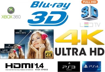 КАБЕЛЬ HDMI-HDMI 1.4 3D, 1,8 М, ПОДДЕРЖКА 4K2K 4096x2160