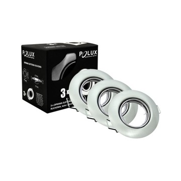 3 x OPRAWA OPRAWKA HALOGENOWA NIKIEL RUCHOMA LED