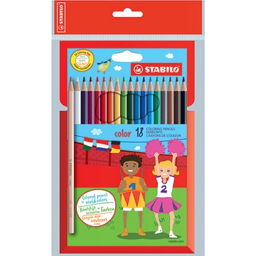 Kredki ołówkowe Stabilo Color 18 kolorów w kartoniku