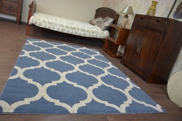 КОВЕР SCANDI 160x230 CLOVER TRELLIS синий #B345