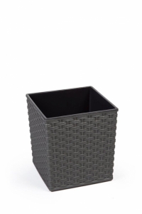 DONICA JUKA RATTAN Z WKŁADEM H30 ,30x30 GRAFIT