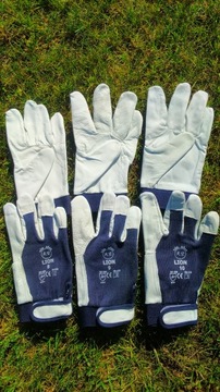 Рабочие перчатки LION Assembly, козья кожа, 12 пар