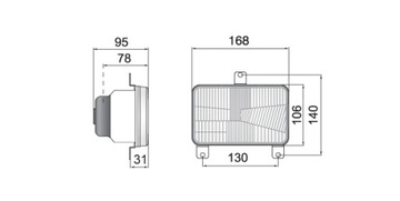 ФОНАРЬ MASSEY FERGUSON серии 3000