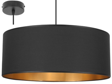 Elegancka LAMPA WISZĄCA Złoty Środek 50 cm Abażur