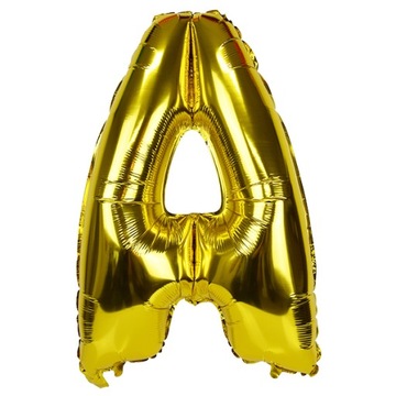 Balony Cyfry Literka Litera Złota Balon Cyferki