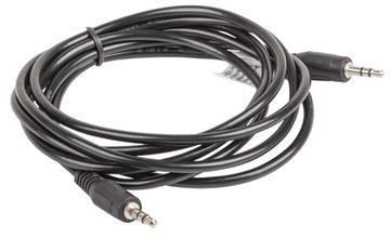 KABEL audio AUX MINIJACK 3.5mm czarny 2m Lanberg