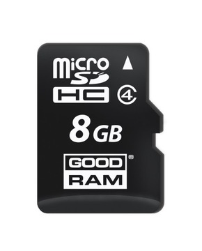 Карта micro SDHC GOODRAM 8 ГБ Карта microSD 8 ГБ + адаптер SD